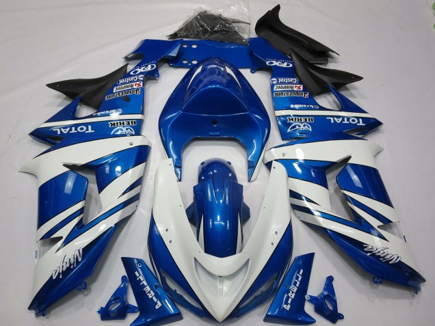Ninja Azul Blanco 06-07 Kawasaki ZX10R Carenado Ninja Azul Blanco 06-07 Kawasaki ZX10R Carenado