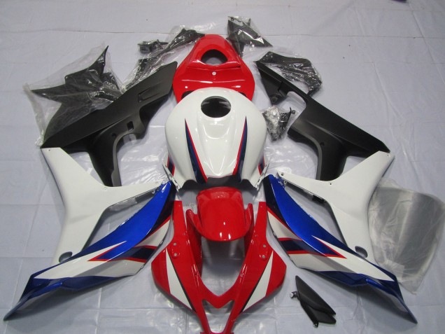 OEM Diseño De Estilo Blanco Rojo Azul 07-08 Honda CBR600RR Carenado
