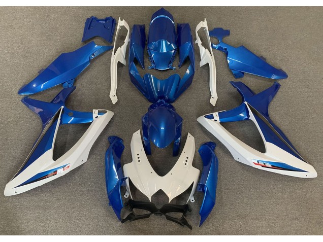 OEM Estilo Azul & Blanco 08-10 Suzuki GSXR 600-750 Carenado OEM Estilo Azul & Blanco 08-10 Suzuki GSXR 600-750 Carenado