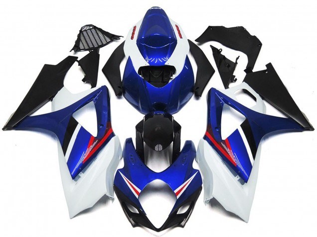 OEM Estilo Azul Brillante & Rojo Blanco 07-08 Suzuki GSXR 1000 Carenado OEM Estilo Azul Brillante & Rojo Blanco 07-08 Suzuki GSXR 1000 Carenado