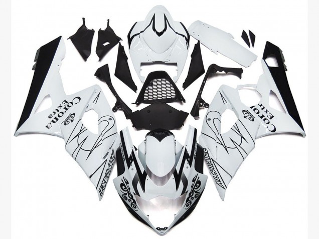 OEM Estilo Blanco Corona 05-06 Suzuki GSXR 1000 Carenado OEM Estilo Blanco Corona 05-06 Suzuki GSXR 1000 Carenado