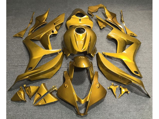 Oro Brillante Liso 07-08 Honda CBR600RR Carenado Oro Brillante Liso 07-08 Honda CBR600RR Carenado