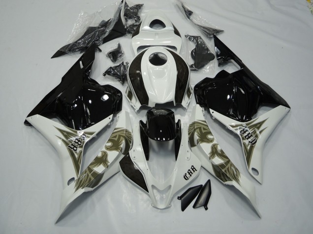 Oro Negro & Blanco 09-12 Honda CBR600RR Carenado Oro Negro & Blanco 09-12 Honda CBR600RR Carenado