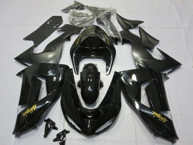 Oro Negro Brillante 06-07 Kawasaki ZX10R Carenado Oro Negro Brillante 06-07 Kawasaki ZX10R Carenado
