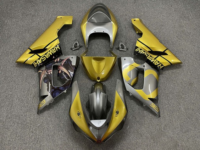 Oro & Plata 05-06 Kawasaki ZX6R Carenado Oro & Plata 05-06 Kawasaki ZX6R Carenado