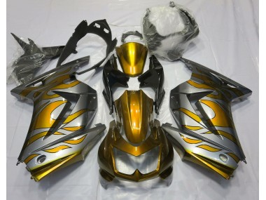 Oro & Plata Llama 08-12 Kawasaki Ninja 250 Carenado
