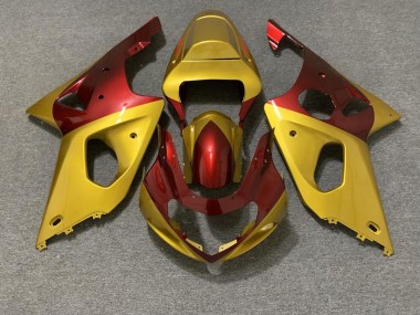 Oro & Rojo 00-02 Suzuki GSXR 1000 Carenado