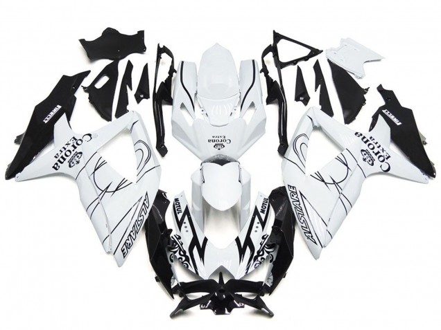Personalizado Corona Especial Con Blanco 08-10 Suzuki GSXR 600-750 Carenado Personalizado Corona Especial Con Blanco 08-10 Suzuki GSXR 600-750 Carenado