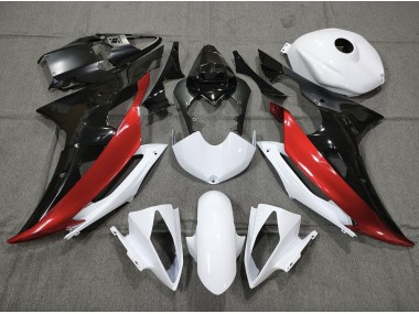 Personalizado Rojo Blanco & Negro 08-16 Yamaha R6 Carenado
