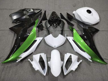 Personalizado Verde Blanco & Negro 08-16 Yamaha R6 Carenado