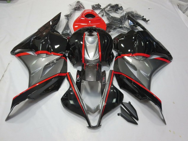 Pin Rojo Negro & Gris 09-12 Honda CBR600RR Carenado