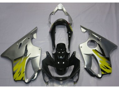Plata Amarillo & Negro 99-00 Honda CBR600 F4 Carenado