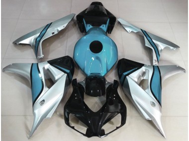 Plata & Azul Claro Personalizado 06-07 Honda CBR1000RR Carenado