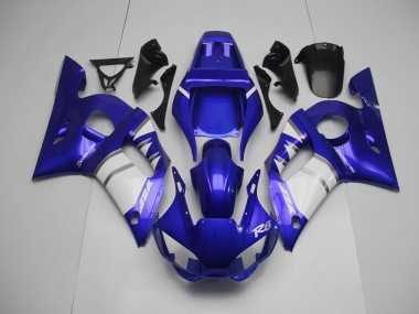 Plata Blanco & Azul 98-02 Yamaha R6 Carenado