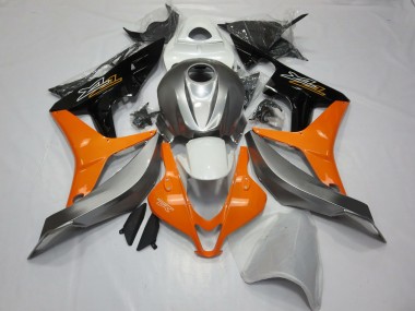 Plata Blanco & Naranja 07-08 Honda CBR600RR Carenado