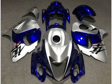 Plata Brillante & Azul 08-20 Suzuki GSXR 1300 Carenado