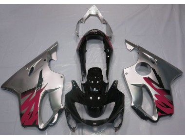Plata Brillante & Rojo 99-00 Honda CBR600 F4 Carenado