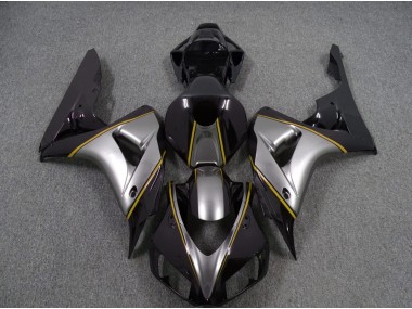 Plata Con Raya Diplomática Amarilla 06-07 Honda CBR1000RR Carenado