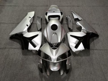 Plata Mate & Negro 05-06 Honda CBR600RR Carenado
