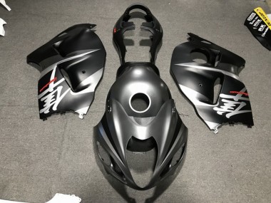 Plata Mate / Negro 97-07 Suzuki GSXR 1300 Carenado