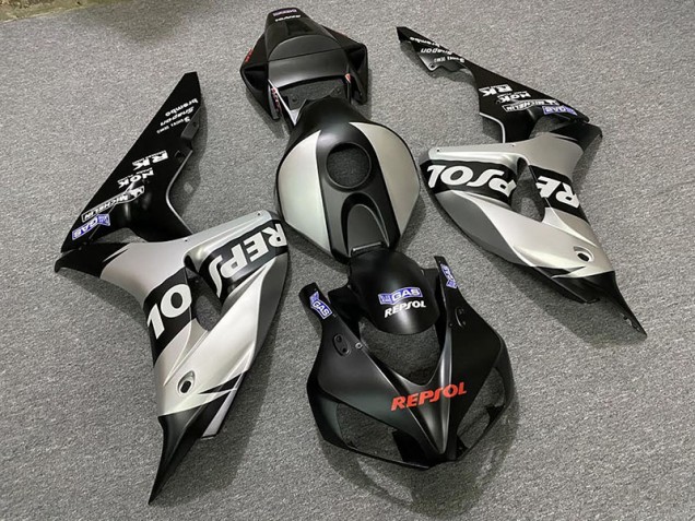 Plata Mate Repsol 06-07 Honda CBR1000RR Carenado Plata Mate Repsol 06-07 Honda CBR1000RR Carenado