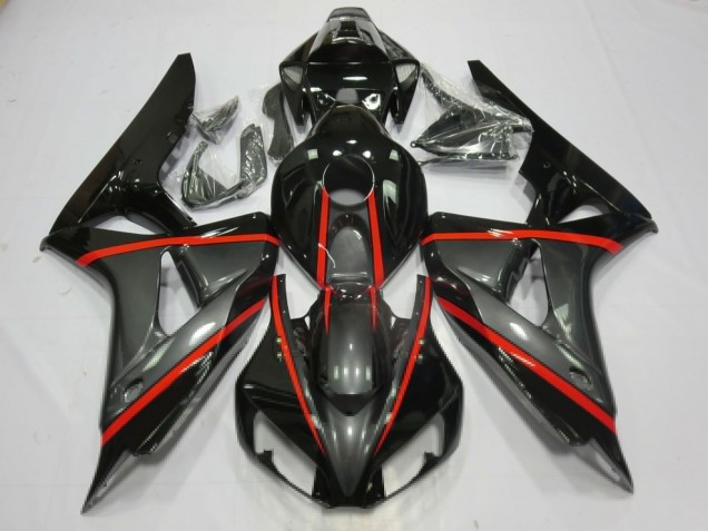 Plata & Negro 06-07 Honda CBR1000RR Carenado Plata & Negro 06-07 Honda CBR1000RR Carenado