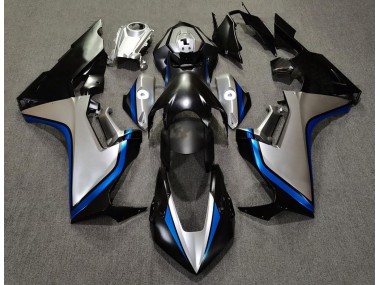 Plata & Negro & Azul 17-23 Honda CBR1000RR Carenado