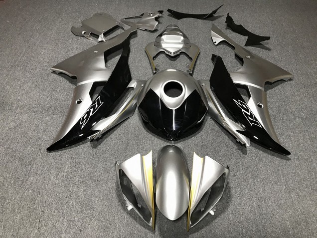 Plata & Negro Personalizado 08-16 Yamaha R6 Carenado