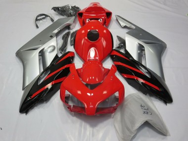 Plata Rojo & Negro 04-05 Honda CBR1000RR Carenado