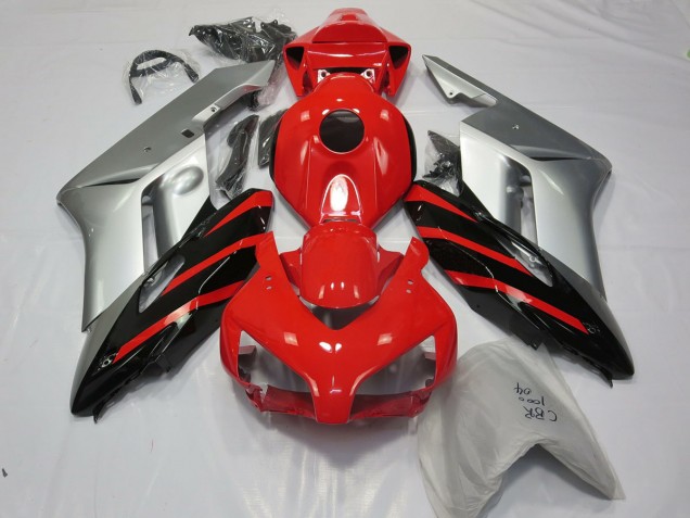 Plata Rojo & Negro 04-05 Honda CBR1000RR Carenado Plata Rojo & Negro 04-05 Honda CBR1000RR Carenado