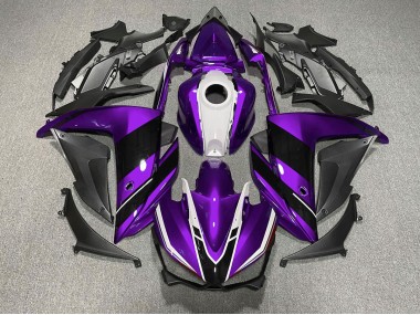 Púrpura Blanco & Negro 15-18 Yamaha R3 Carenado
