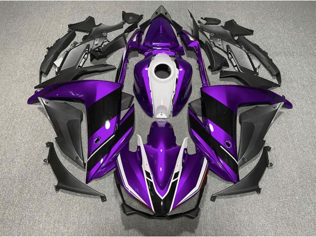 Púrpura Blanco & Negro 15-18 Yamaha R3 Carenado