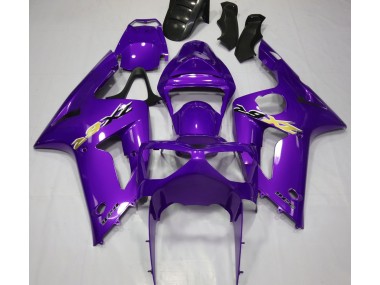 Púrpura Brillante 03-04 Kawasaki ZX6R Carenado