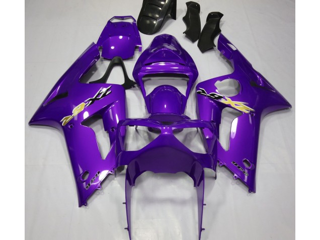 Púrpura Brillante 03-04 Kawasaki ZX6R Carenado Púrpura Brillante 03-04 Kawasaki ZX6R Carenado
