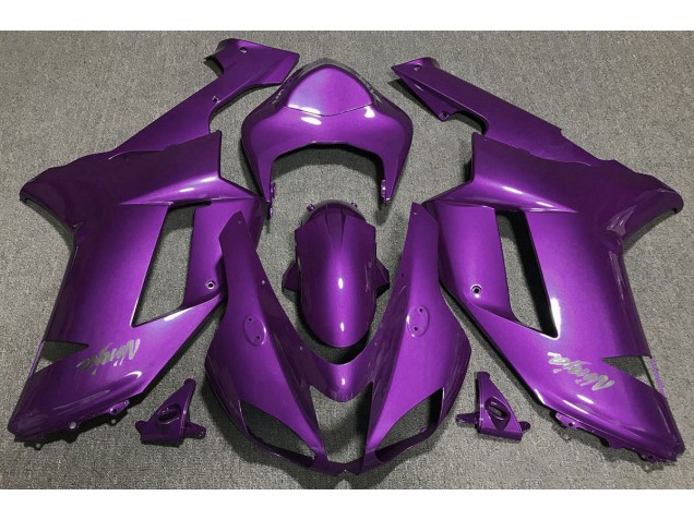 Púrpura Brillante 07-08 Kawasaki ZX6R Carenado Púrpura Brillante 07-08 Kawasaki ZX6R Carenado