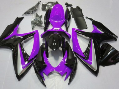 Púrpura Brillante Debadged 06-07 Suzuki GSXR 600-750 Carenado