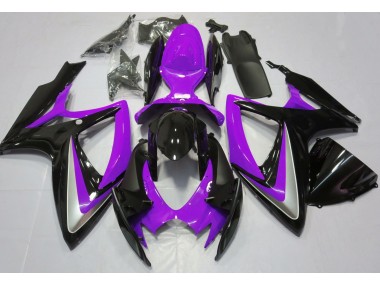 Púrpura Brillante Debadged 06-07 Suzuki GSXR 600-750 Carenado