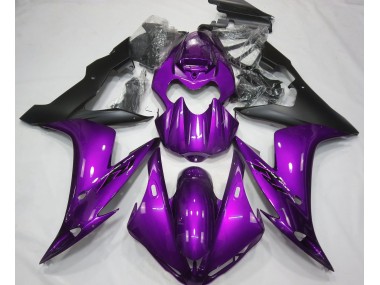 Púrpura Brillante & Negro 04-06 Yamaha R1 Carenado