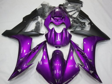 Púrpura Brillante & Negro 04-06 Yamaha R1 Carenado