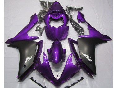 Púrpura Brillante & Negro 07-08 Yamaha R1 Carenado