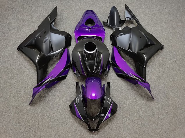 Púrpura Brillante & Negro 09-12 Honda CBR600RR Carenado Púrpura Brillante & Negro 09-12 Honda CBR600RR Carenado