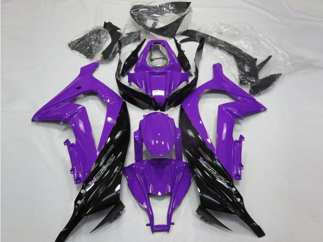 Púrpura Brillante & Negro 11-15 Kawasaki ZX10R Carenado Púrpura Brillante & Negro 11-15 Kawasaki ZX10R Carenado