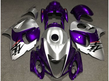 Púrpura Brillante & Plata 08-20 Suzuki GSXR 1300 Carenado