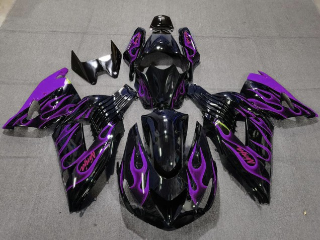 Púrpura Llama 06-11 Kawasaki ZX14R Carenado