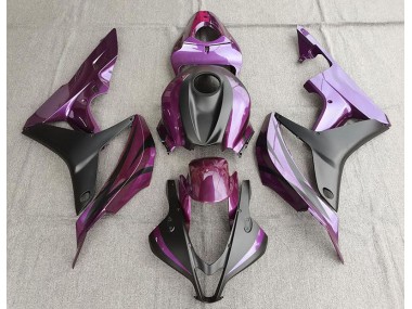 Púrpura & Negro Mate 07-08 Honda CBR600RR Carenado