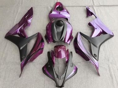 Púrpura & Negro Mate 07-08 Honda CBR600RR Carenado