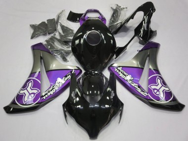 Púrpura Sobre Negro Personalizado 08-11 Honda CBR1000RR Carenado