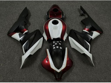 Racing Rojo & Negro 09-12 Honda CBR600RR Carenado