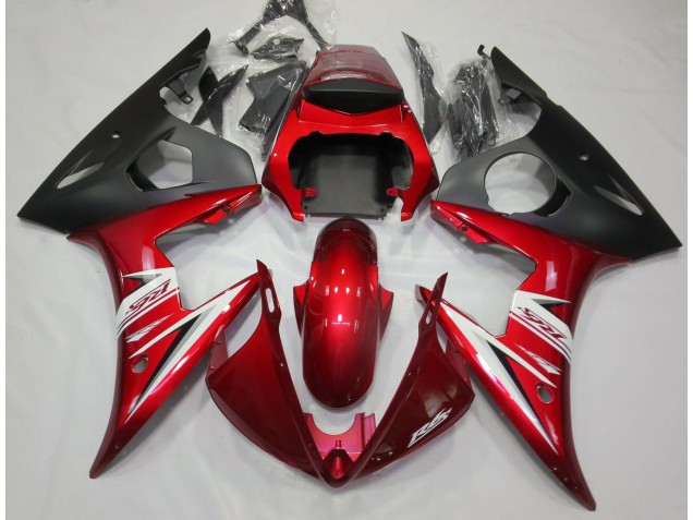 Rojo Blanco 03-04 Yamaha R6 Carenado Rojo Blanco 03-04 Yamaha R6 Carenado