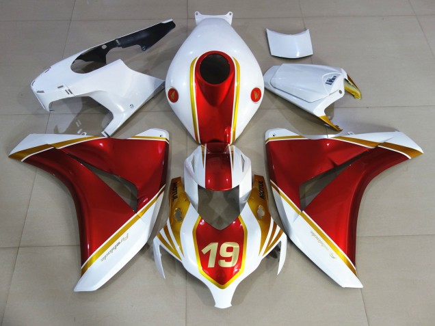 Rojo & Blanco 19 08-11 Honda CBR1000RR Carenado Rojo & Blanco 19 08-11 Honda CBR1000RR Carenado